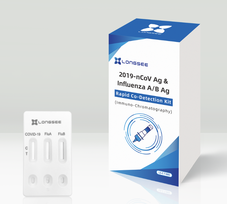 Longsee Covid19 & Influenza A/B Self Test Kit KPJ Cares