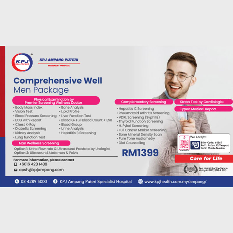 Comprehensive Well Men Package - KPJ Cares